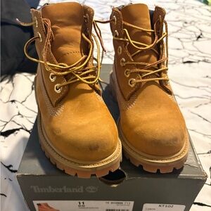 Timberland Honey Leather Lace-Up Boots